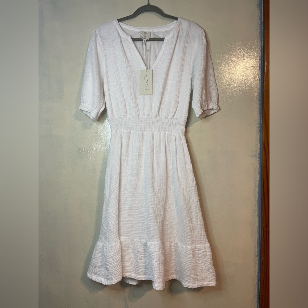 NWT J joie gauzy cotton dress size XL milkmaid peasant tradwife cottagecore